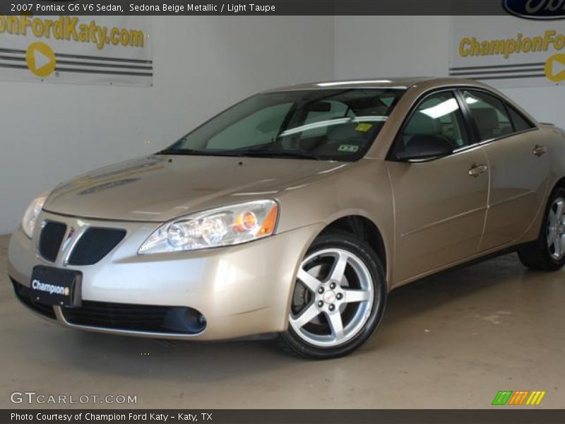 Sedona Beige Metallic / Light Taupe 2007 Pontiac G6 V6 Sedan