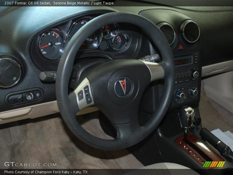 Sedona Beige Metallic / Light Taupe 2007 Pontiac G6 V6 Sedan