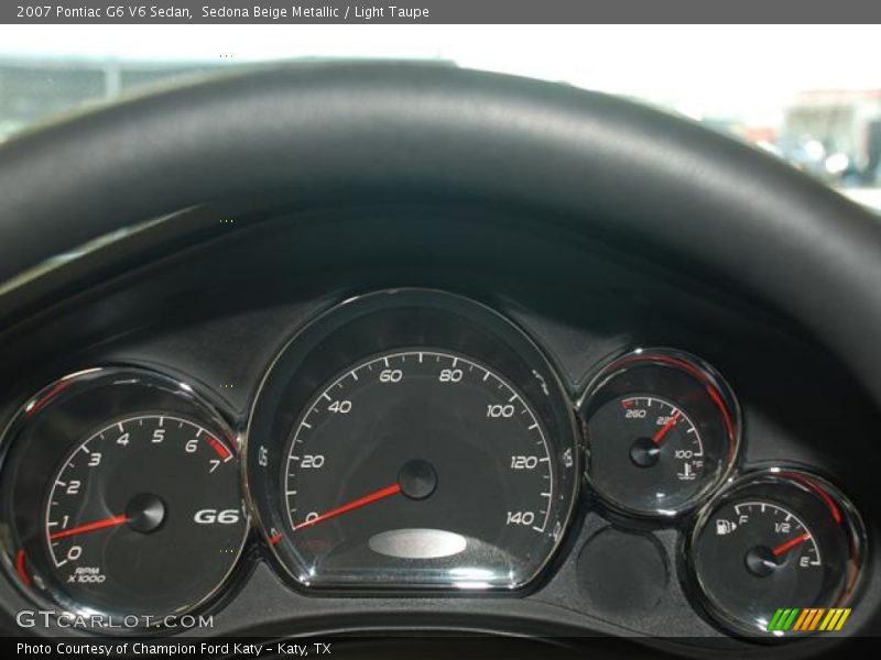 Sedona Beige Metallic / Light Taupe 2007 Pontiac G6 V6 Sedan