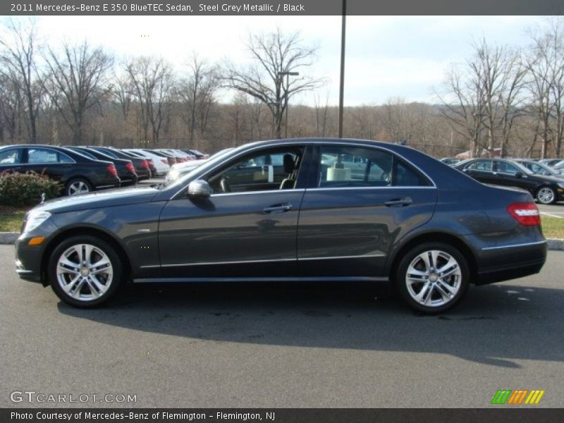 Steel Grey Metallic / Black 2011 Mercedes-Benz E 350 BlueTEC Sedan