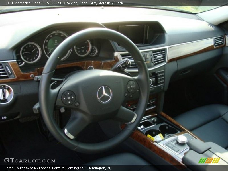 Steel Grey Metallic / Black 2011 Mercedes-Benz E 350 BlueTEC Sedan