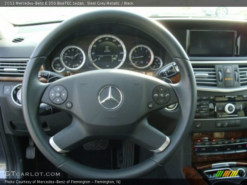 Steel Grey Metallic / Black 2011 Mercedes-Benz E 350 BlueTEC Sedan