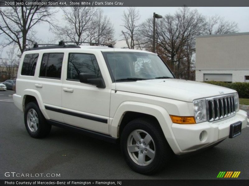 Stone White / Dark Slate Gray 2008 Jeep Commander Sport 4x4