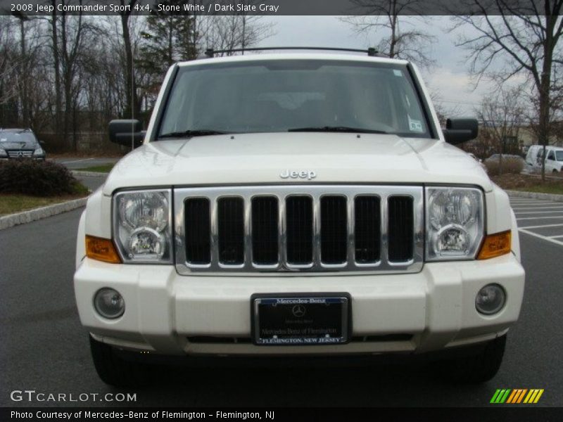 Stone White / Dark Slate Gray 2008 Jeep Commander Sport 4x4