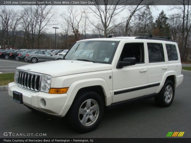 Stone White / Dark Slate Gray 2008 Jeep Commander Sport 4x4