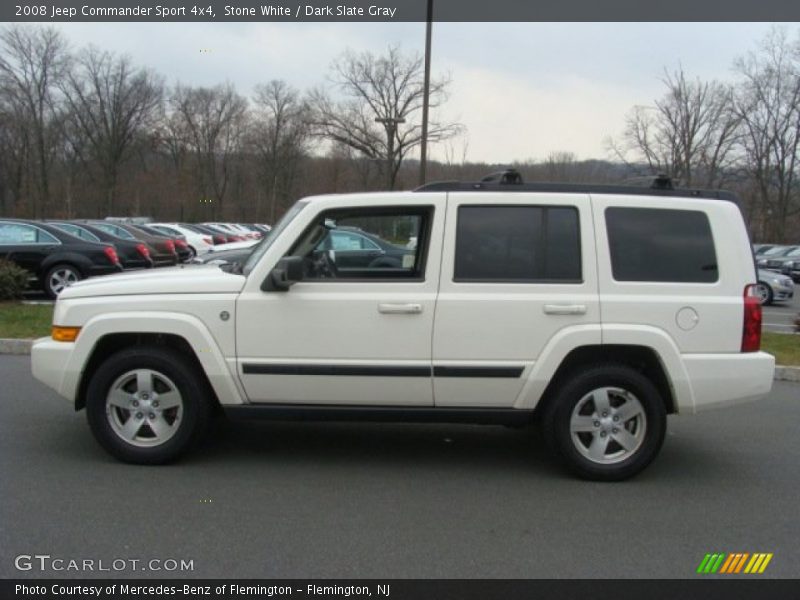Stone White / Dark Slate Gray 2008 Jeep Commander Sport 4x4