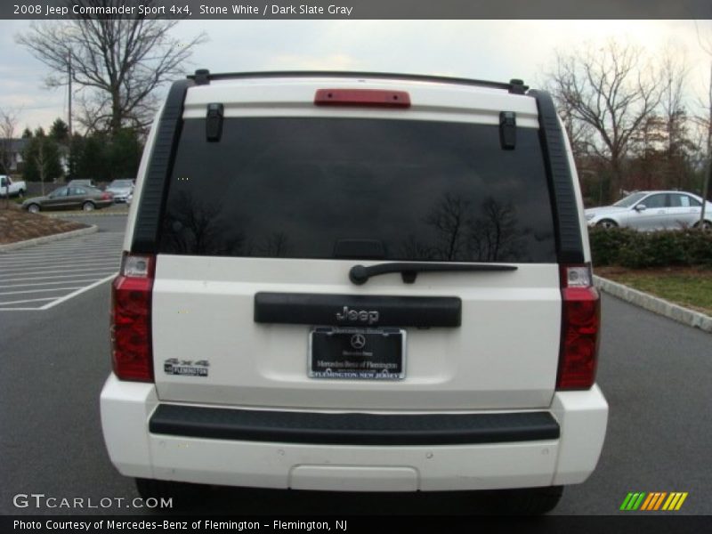 Stone White / Dark Slate Gray 2008 Jeep Commander Sport 4x4