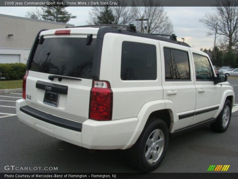 Stone White / Dark Slate Gray 2008 Jeep Commander Sport 4x4