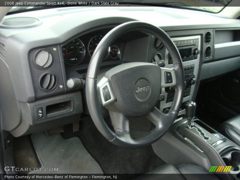 Stone White / Dark Slate Gray 2008 Jeep Commander Sport 4x4