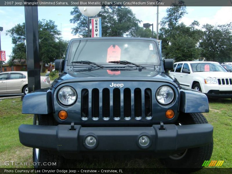 Steel Blue Metallic / Dark Slate Gray/Medium Slate Gray 2007 Jeep Wrangler Unlimited Sahara
