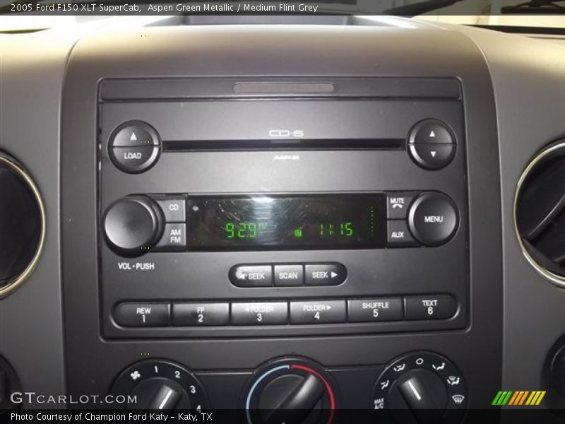 Aspen Green Metallic / Medium Flint Grey 2005 Ford F150 XLT SuperCab