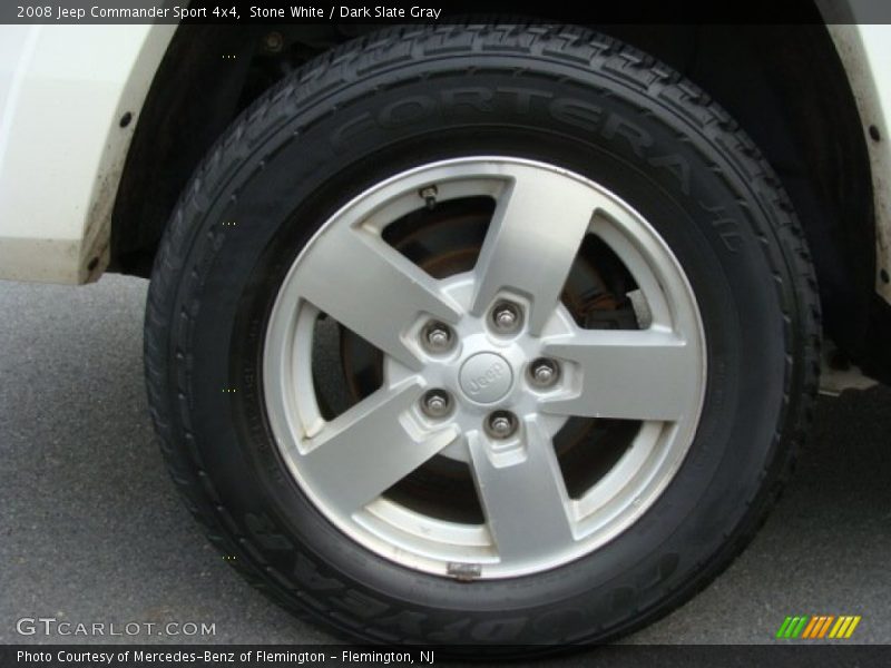 Stone White / Dark Slate Gray 2008 Jeep Commander Sport 4x4