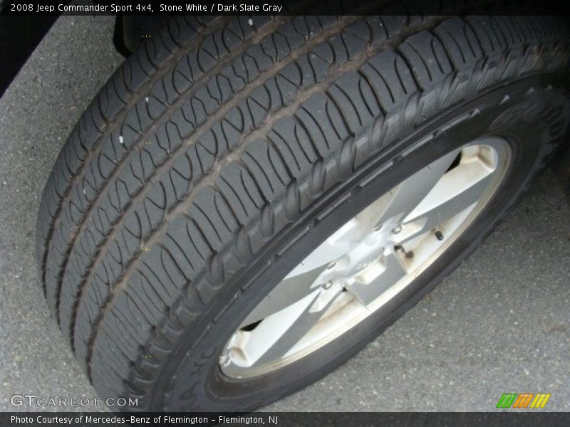 Stone White / Dark Slate Gray 2008 Jeep Commander Sport 4x4