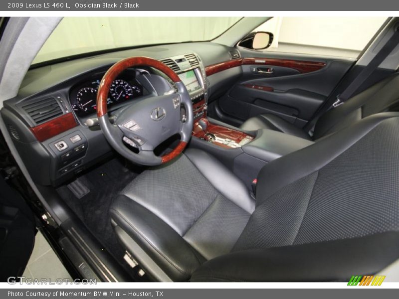 Obsidian Black / Black 2009 Lexus LS 460 L