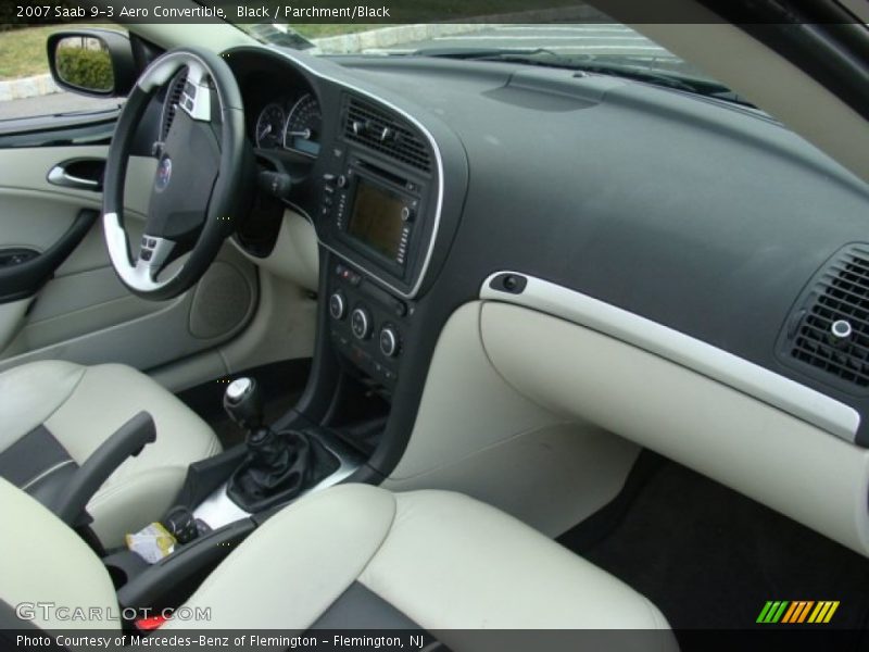 Black / Parchment/Black 2007 Saab 9-3 Aero Convertible