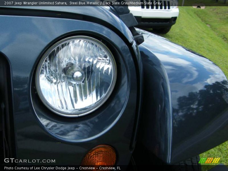 Steel Blue Metallic / Dark Slate Gray/Medium Slate Gray 2007 Jeep Wrangler Unlimited Sahara