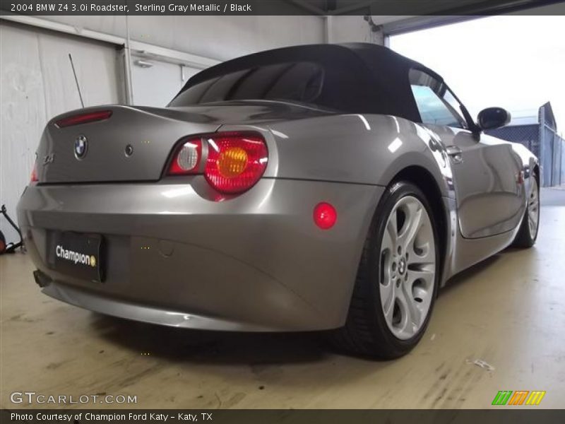 Sterling Gray Metallic / Black 2004 BMW Z4 3.0i Roadster