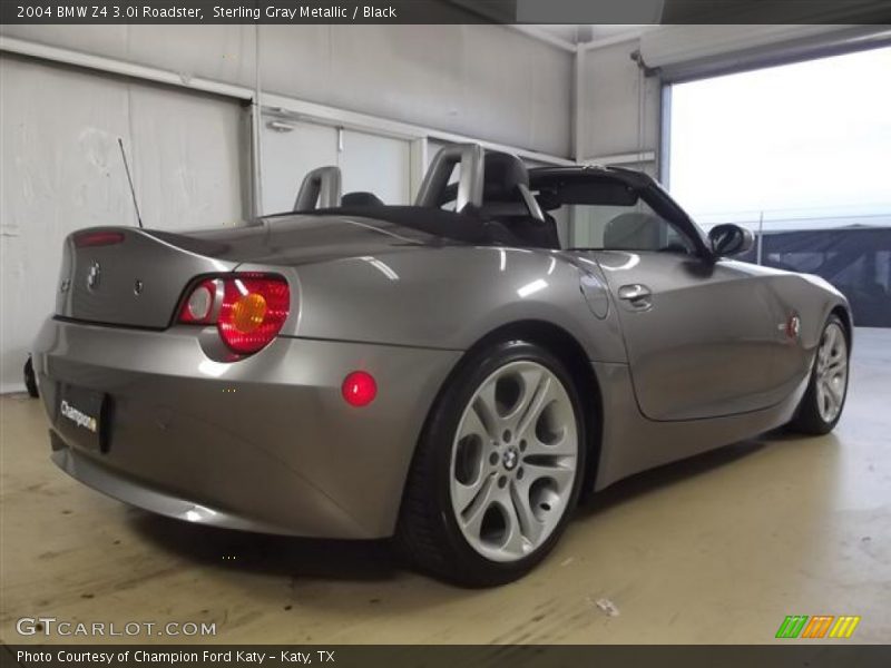 Sterling Gray Metallic / Black 2004 BMW Z4 3.0i Roadster