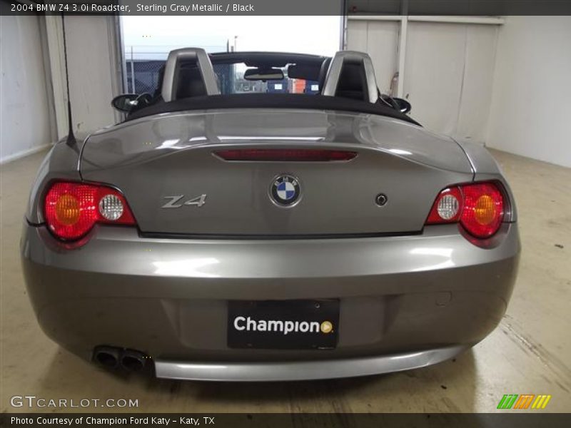 Sterling Gray Metallic / Black 2004 BMW Z4 3.0i Roadster