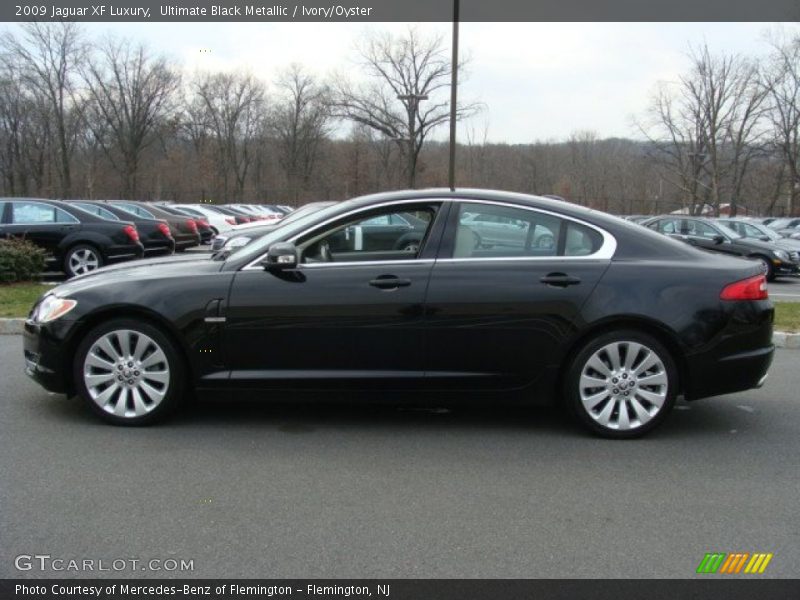 Ultimate Black Metallic / Ivory/Oyster 2009 Jaguar XF Luxury