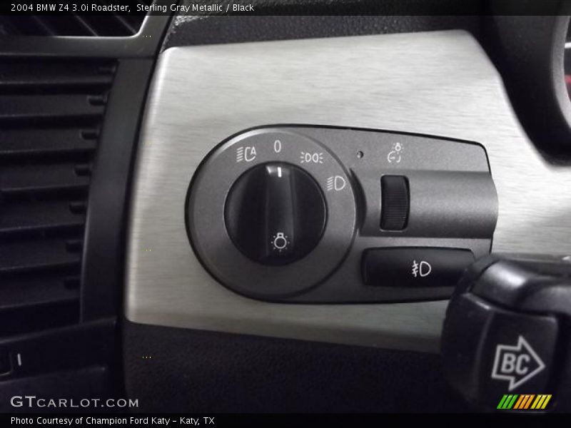 Sterling Gray Metallic / Black 2004 BMW Z4 3.0i Roadster