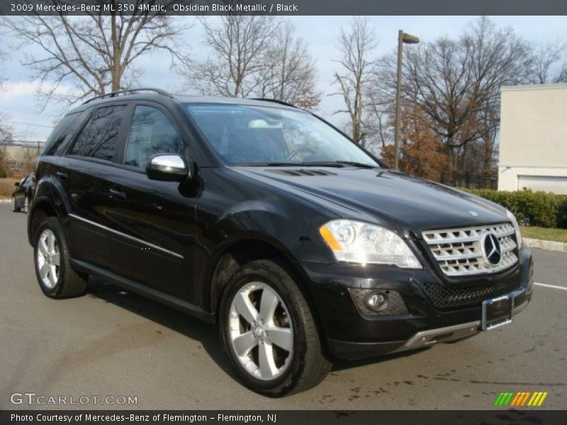 Obsidian Black Metallic / Black 2009 Mercedes-Benz ML 350 4Matic