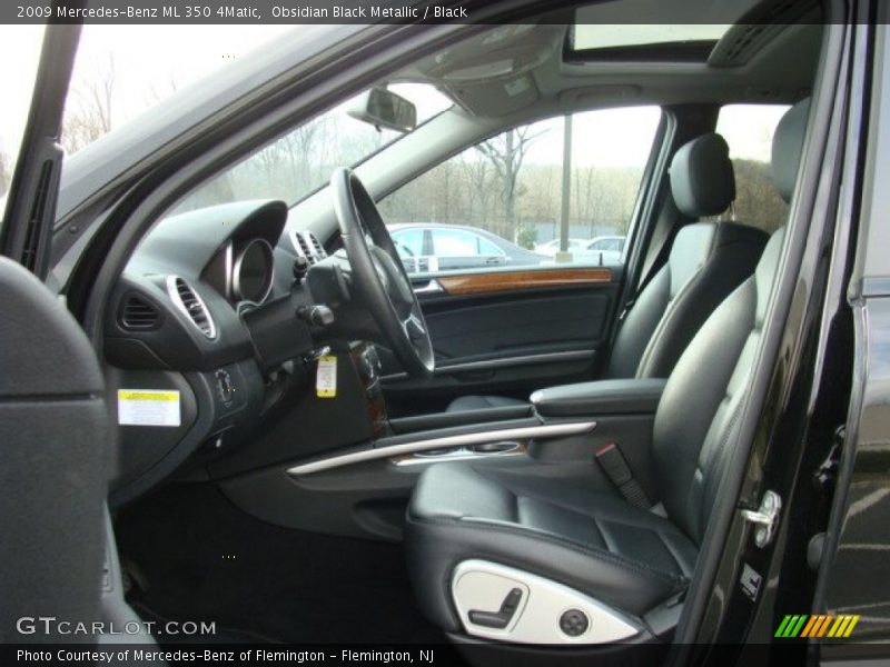 Obsidian Black Metallic / Black 2009 Mercedes-Benz ML 350 4Matic