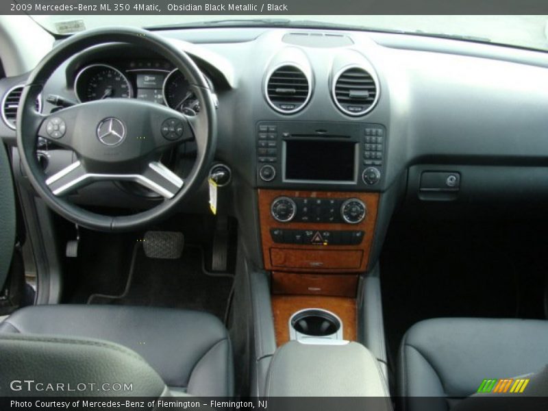 Obsidian Black Metallic / Black 2009 Mercedes-Benz ML 350 4Matic