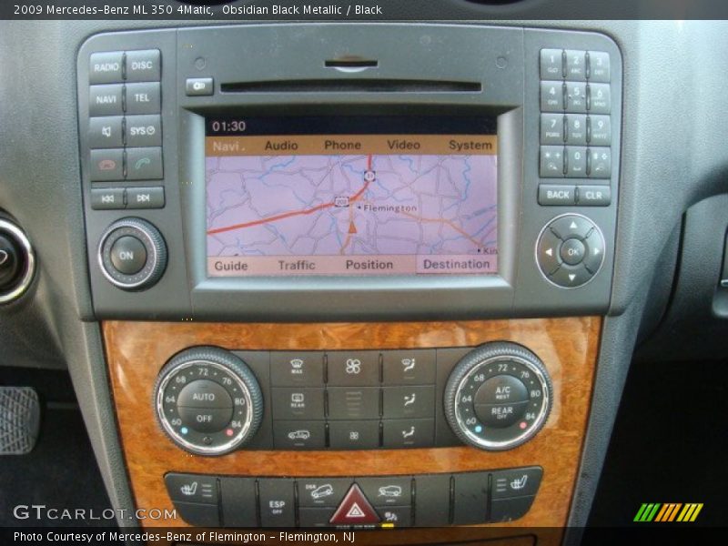 Obsidian Black Metallic / Black 2009 Mercedes-Benz ML 350 4Matic