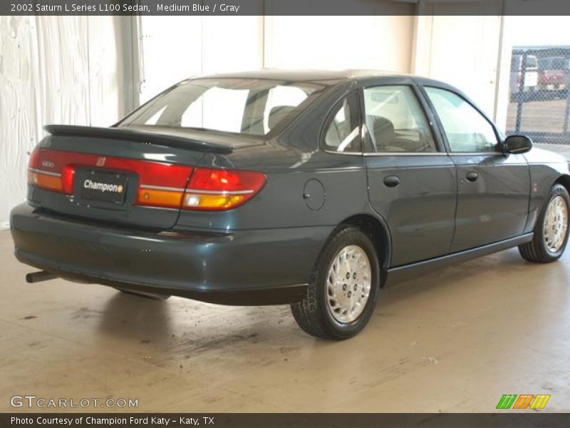 Medium Blue / Gray 2002 Saturn L Series L100 Sedan