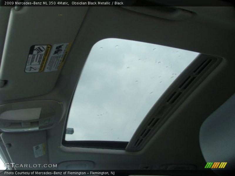 Obsidian Black Metallic / Black 2009 Mercedes-Benz ML 350 4Matic