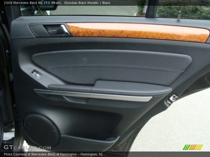 Obsidian Black Metallic / Black 2009 Mercedes-Benz ML 350 4Matic