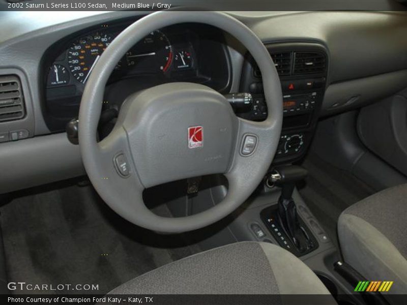Medium Blue / Gray 2002 Saturn L Series L100 Sedan