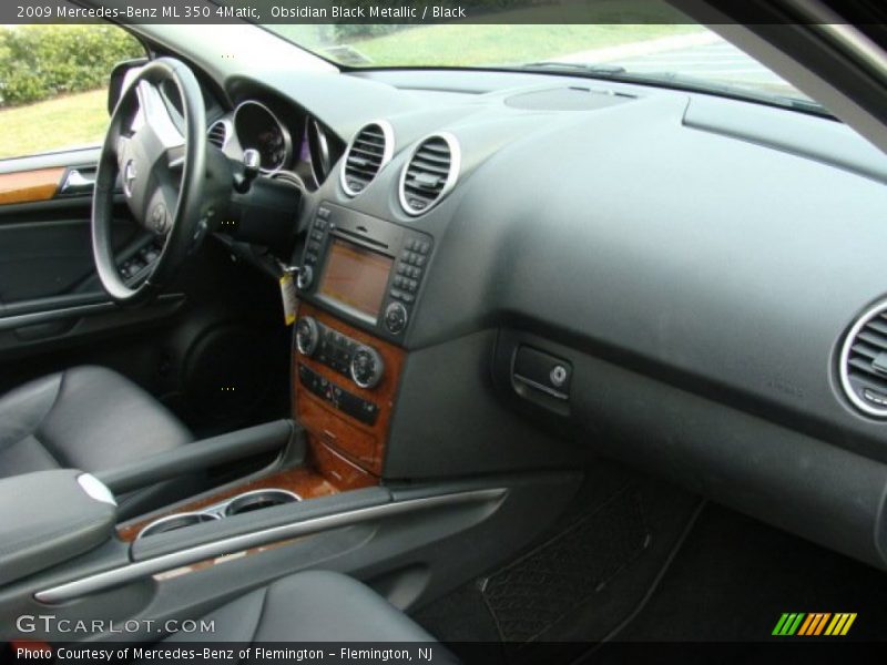 Obsidian Black Metallic / Black 2009 Mercedes-Benz ML 350 4Matic