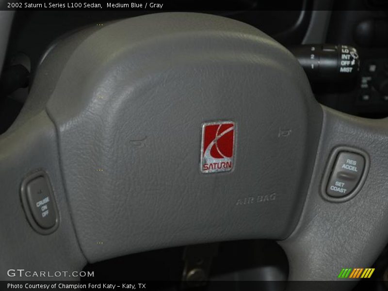 Medium Blue / Gray 2002 Saturn L Series L100 Sedan