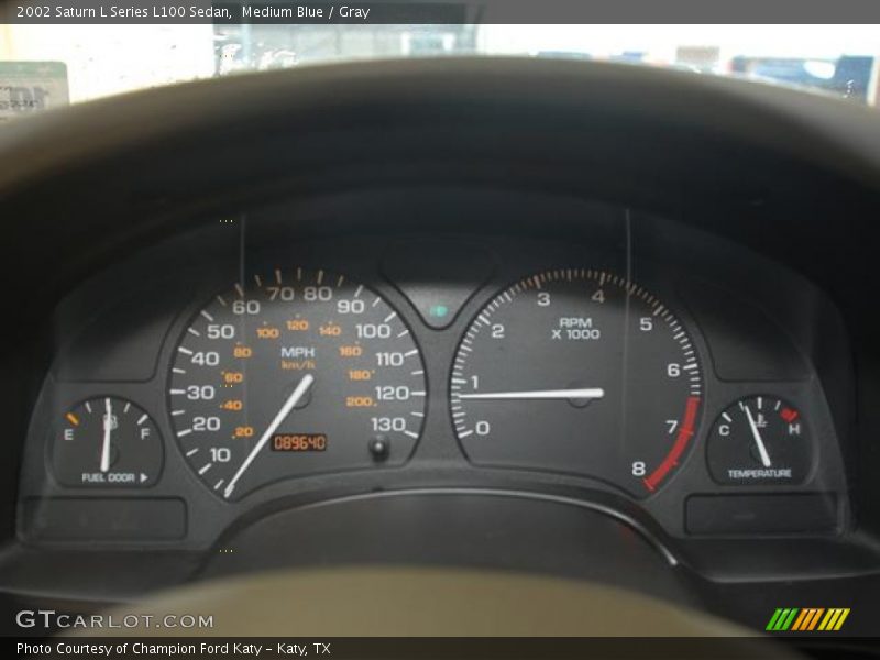 Medium Blue / Gray 2002 Saturn L Series L100 Sedan