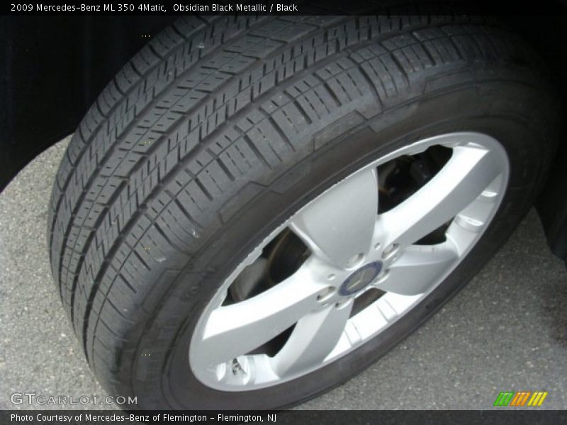 Obsidian Black Metallic / Black 2009 Mercedes-Benz ML 350 4Matic