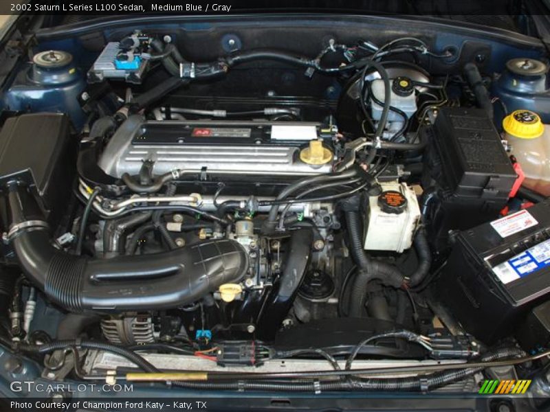 Medium Blue / Gray 2002 Saturn L Series L100 Sedan