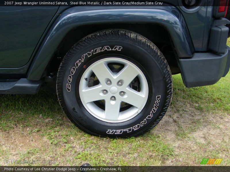 Steel Blue Metallic / Dark Slate Gray/Medium Slate Gray 2007 Jeep Wrangler Unlimited Sahara