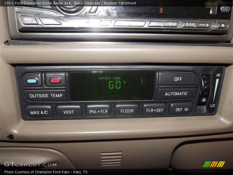 Black Clearcoat / Medium Parchment 2001 Ford Expedition Eddie Bauer 4x4