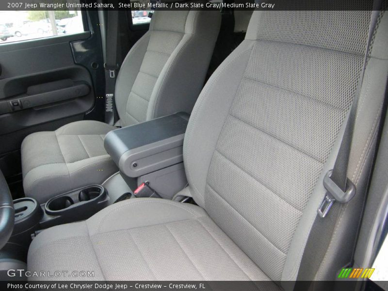 Steel Blue Metallic / Dark Slate Gray/Medium Slate Gray 2007 Jeep Wrangler Unlimited Sahara