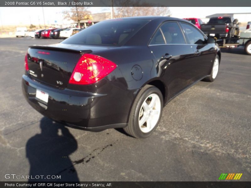 Black / Ebony Black 2008 Pontiac G6 V6 Sedan