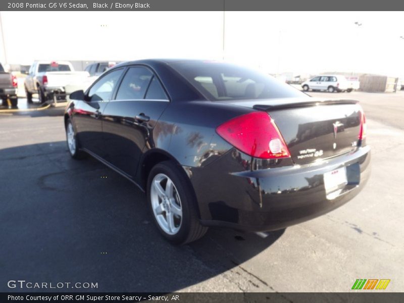 Black / Ebony Black 2008 Pontiac G6 V6 Sedan