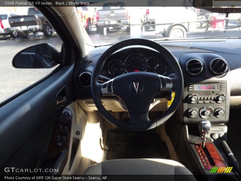 Black / Ebony Black 2008 Pontiac G6 V6 Sedan