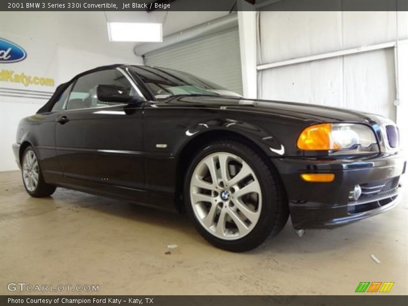 Jet Black / Beige 2001 BMW 3 Series 330i Convertible