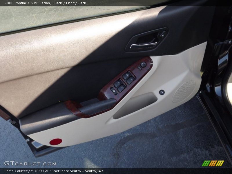 Black / Ebony Black 2008 Pontiac G6 V6 Sedan