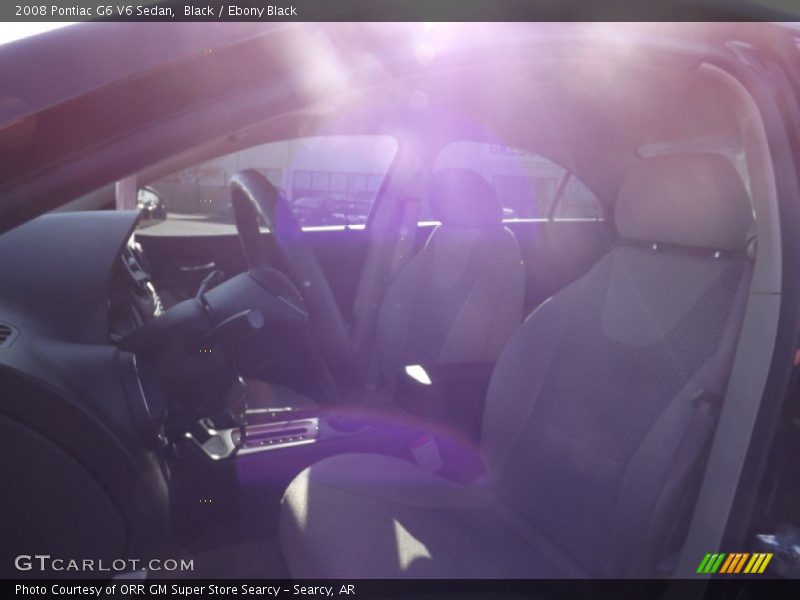 Black / Ebony Black 2008 Pontiac G6 V6 Sedan