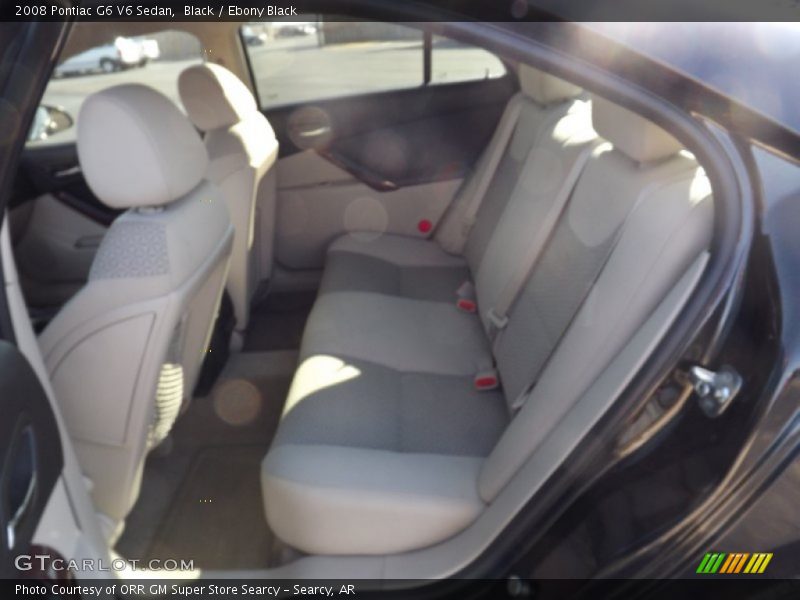 Black / Ebony Black 2008 Pontiac G6 V6 Sedan