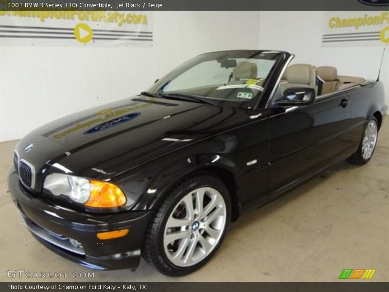 Jet Black / Beige 2001 BMW 3 Series 330i Convertible