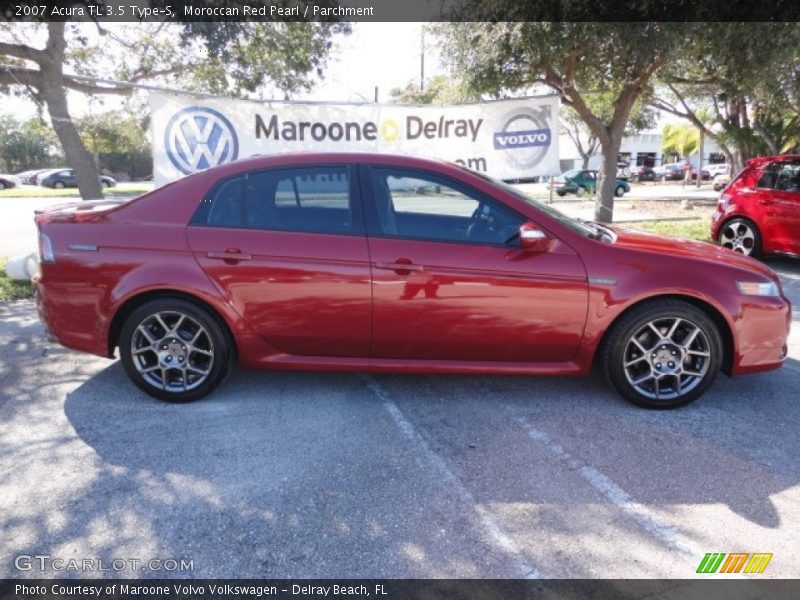 Moroccan Red Pearl / Parchment 2007 Acura TL 3.5 Type-S